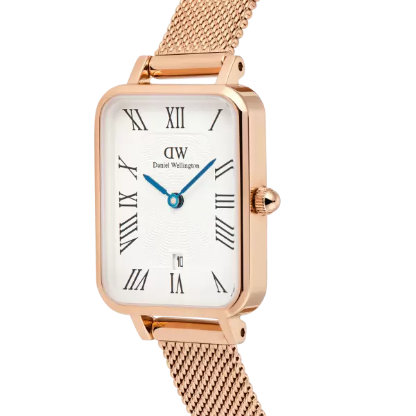 Đồng hồ Quadro Melrose Roman Numerals Date - Vàng hồng